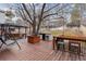 Wooden deck with built-in bar and grill, perfect for outdoor entertaining and relaxing in the backyard at 16200 Quarry Hill Dr, Parker, CO 80134