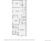 Detailed second floor plan showing layout of bedrooms, utility, laundry, and bathrooms at 1916 S Elati St, Denver, CO 80223
