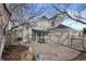 Private backyard oasis with mature trees and landscaping at 1011 S Valentia St # 121, Denver, CO 80247