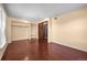 This room has an open closet, offering convenient storage solutions within a spacious and naturally lit area at 2 Adams St # 1507, Denver, CO 80206