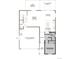 Floor plan of first story displaying 2 car garage, bedroom, kitchen, and great room at 9692 Cathay St, Commerce City, CO 80022
