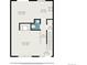 A floor plan showcasing the layout of the kitchen, dining area, living room, and foyer at 9031 E Amherst Dr # D, Denver, CO 80231