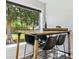 Close up of modern kitchen nook table and chairs with natural light and outdoor views at 6537 S Brentwood Way, Littleton, CO 80123