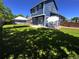 Lush backyard with patio seating, ideal for relaxation and entertaining at 16840 Hoot Owl Ct, Parker, CO 80134