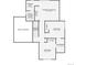 Second floor plan displaying bedrooms, closets, and primary bathroom layout at 16840 Hoot Owl Ct, Parker, CO 80134