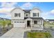 Charming two-story home featuring a spacious two-car garage, inviting front porch, and professionally landscaped front yard at 7137 S Vandriver Way, Aurora, CO 80016