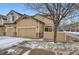 Townhome with a two-car garage and a well-maintained exterior at 4396 S Quail Way, Littleton, CO 80127