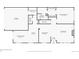 First floor blueprint showing layout of living room, kitchen, garage and bedrooms at 4396 S Quail Way, Littleton, CO 80127