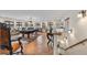 A spacious game room features a pool table and ample room for entertaining at 28098 Green Valley Ln, Conifer, CO 80433