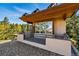 Private balcony with serene mountain views, perfect for enjoying the outdoors and soaking up the natural beauty at 9041 Eastridge Rd, Golden, CO 80403