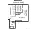 Basement floor plan featuring a recreational room, bedroom, utility room, and bathroom for added living space at 286 Warwick Pl, Castle Pines, CO 80108