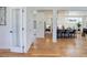 Open concept kitchen with island and modern appliances at 5601 E Iowa Ave, Denver, CO 80224