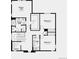 Floorplan shows upper level with primary suite, laundry, two additional bedrooms, and bath at 17719 Prairie Peak Trl, Parker, CO 80134