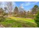 Picturesque backyard features lush greenery, wooden fence, and mature trees at 18142 E Oakwood Pl, Aurora, CO 80016