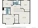 Second level floor plan with bedrooms, bathrooms, and Gathering room at 9250 Roadrunner Dr, Highlands Ranch, CO 80129