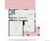 Main level floor plan with kitchen, living room, dining area, and garage at 9250 Roadrunner Dr, Highlands Ranch, CO 80129