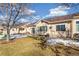 Landscaped backyard with grassy area at 9691 Independence Dr, Westminster, CO 80021