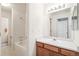Clean bathroom featuring a tub and vanity at 9691 Independence Dr, Westminster, CO 80021