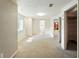 Basement space featuring carpeting, access to a bathroom, and ample storage with closet space at 470 S Queen St, Lakewood, CO 80226