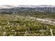 Scenic aerial view of the town nestled among lush greenery, showcasing its beauty and peaceful ambiance at 215 Royal Tiger Rd, Breckenridge, CO 80424