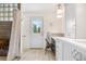 Updated bathroom featuring walk-in shower, white vanity, and modern fixtures at 6919 S Valentia St, Centennial, CO 80112