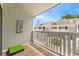 Private outdoor patio offering views of surrounding homes and clear blue skies at 1160 S Monaco Pkwy # 6, Denver, CO 80224