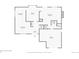 First floor plan featuring an open-concept layout, kitchen, dining area, and garage at 5255 S Waco St, Centennial, CO 80015