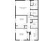Floor plan showing the upper level layout with bedrooms, bathrooms and laundry at 8571 W 71St Cir, Arvada, CO 80004
