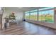 Bright dining room with large windows and backyard view at 16198 E 111Th Pl, Commerce City, CO 80022