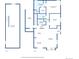 Detailed floor plan of a two-story house with garage at 11565 Decatur St # 7D, Denver, CO 80234