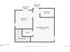 Floorplan of finished basement with bedroom, bathroom, utility room, hall, and rec room with measurements at 3770 Osceola St, Denver, CO 80212