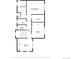 Floorplan of upper level with bedrooms, baths, laundry, walk in closet, and halls with measurements at 3770 Osceola St, Denver, CO 80212