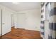 This bedroom is ready to be filled! Neutral walls, closet and hard wood floors await your style at 10 Merideth Ln, Longmont, CO 80501