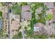 Aerial view of residential properties showcasing well-maintained yards, landscaping, and neighborhood layout, providing a sense of community at 3015 Pierce St, Wheat Ridge, CO 80214