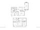 Combined floorplan of the basement and main floors, including bedrooms, bathrooms, and living areas at 5455 E Iowa Ave, Denver, CO 80222