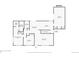 Main floor floorplan including primary bedroom, bedrooms, living room, dining room, kitchen and garage at 5455 E Iowa Ave, Denver, CO 80222