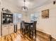 Cozy dining area with modern lighting fixture and stylish décor, perfect for Gathering meals and gatherings at 2104 Vineyard Dr, Castle Rock, CO 80104
