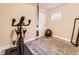 Home gym including exercise bike, yoga ball and mirrored wall at 2104 Vineyard Dr, Castle Rock, CO 80104
