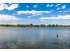 Picturesque lake view with clear skies, and a bird on a branch in the calm water reflecting trees on the opposite shore at 4200 W 17Th Ave # 212, Denver, CO 80204