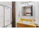 Bathroom featuring a vanity, mirror, and shower at 1140 Ski Hill Rd # 25, Breckenridge, CO 80424