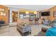 Open concept kitchen and living area with breakfast bar at 1140 Ski Hill Rd # 25, Breckenridge, CO 80424