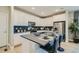 Well-equipped kitchen featuring white cabinets, stainless steel appliances, and a breakfast bar at 6877 Bryant Ct, Denver, CO 80221