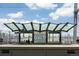 View of a train station at 38th and Blake, with overhead structure and seating at 907 E 22Nd Ave, Denver, CO 80205