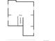 Basement floor plan showing the layout of the basement, and the staircase at 1339 Sidewinder Cir, Castle Rock, CO 80108