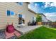 A spacious patio and fenced yard is perfect for entertaining or relaxing outdoors at 5972 S Zante Way, Aurora, CO 80015