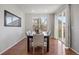 Cozy dining room features natural light and a seamless transition to outdoor living at 10049 Isle St, Parker, CO 80134