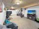 Finished basement offering a wooden ceiling, carpet floors, and access to recreation at 10781 Moore St, Westminster, CO 80021