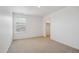 Bright bedroom with neutral carpet, walk-in closet, and natural light from the large window at 4115 Marble Dr, Mead, CO 80504