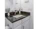 Bathroom featuring granite countertops and modern fixtures at 89 Oneida St, Denver, CO 80230