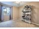 Bedroom featuring a window and carpet flooring with open shelving at 16200 Hedgeway Dr, Parker, CO 80134